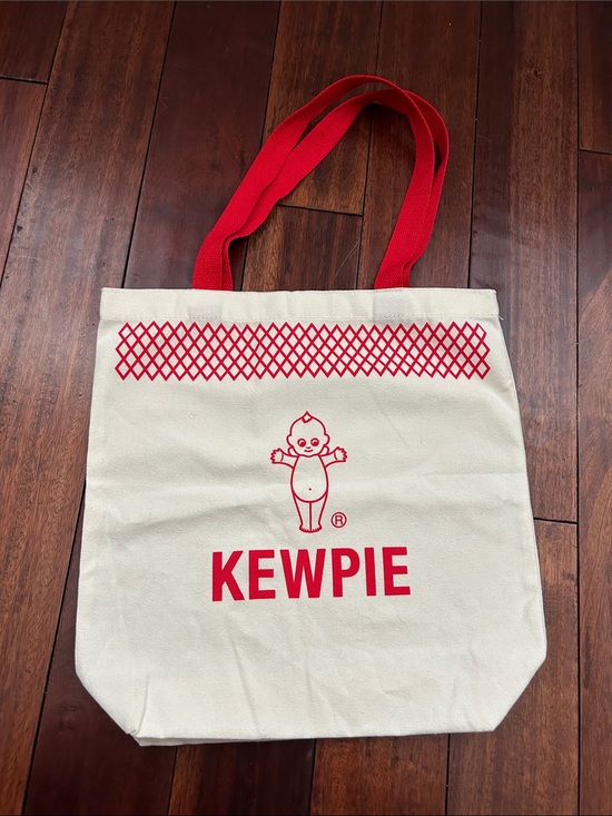 Kewpie Handbags - Kewpie mayo Red & Cream Canvas Tote Bag, like new